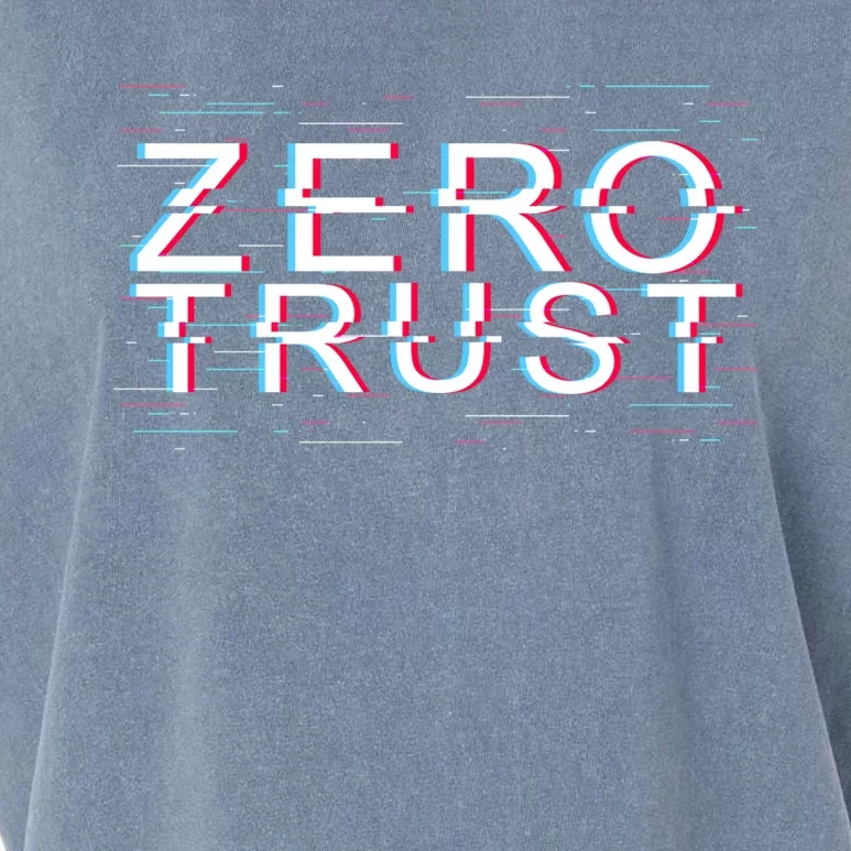 Zero Trust Developer It Cyber Security Hacking Programmer Gift Garment-Dyed Women's Muscle Tee