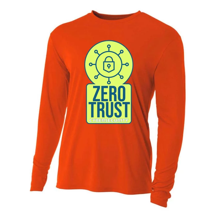 Zero Trust Ethical Hacking Cyber Security Hacking Developer Gift Cooling Performance Long Sleeve Crew