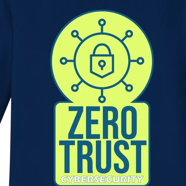 Zero Trust Ethical Hacking Cyber Security Hacking Developer Gift Baby Long Sleeve Bodysuit