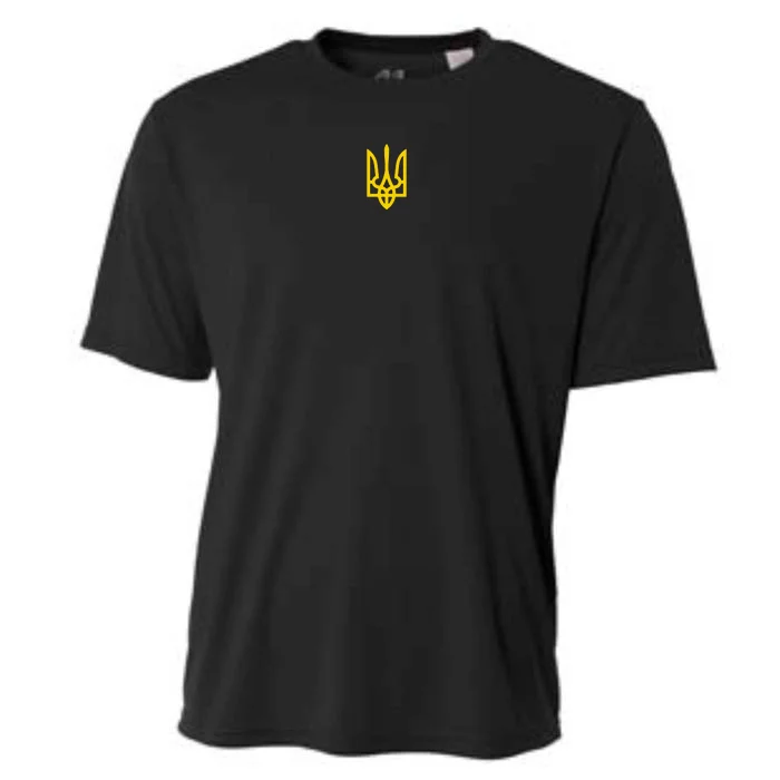 Zelensky Tryzub Green Long Sleeve Military Ukraine Zelenskyy Cooling Performance Crew T-Shirt