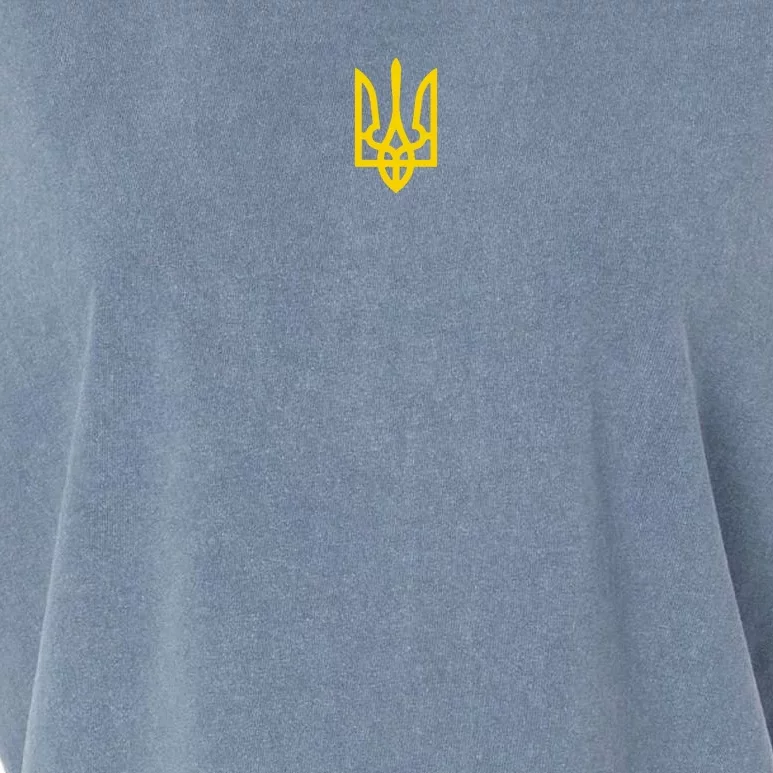 Zelensky Tryzub Green Long Sleeve Military Ukraine Zelenskyy Garment-Dyed Women's Muscle Tee