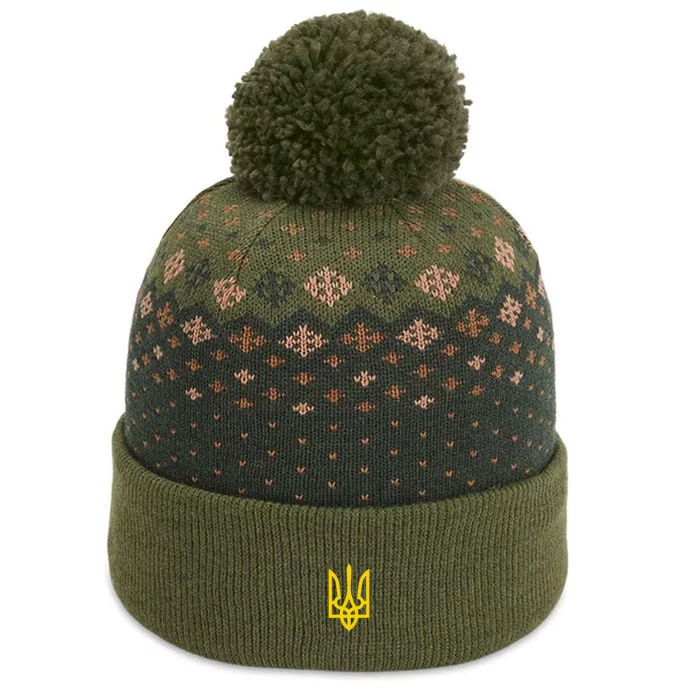 Zelensky Tryzub Green Long Sleeve Military Ukraine Zelenskyy The Baniff Cuffed Pom Beanie