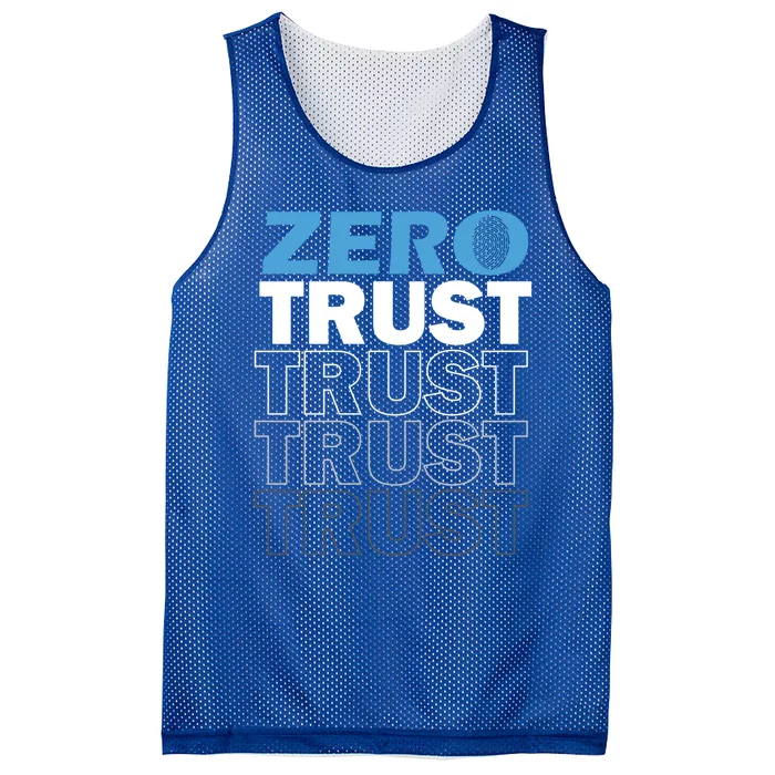 Zero Trust Hacking Cyber Security Programmer Developer Gift Mesh Reversible Basketball Jersey Tank