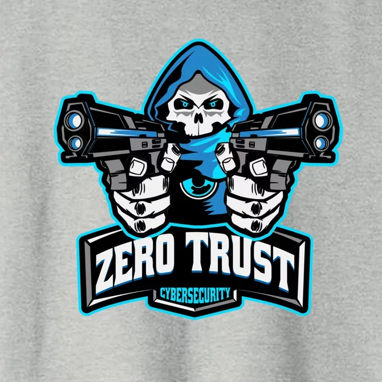 Zero Trust Hacking Cyber Security Developer Programmer Gift Women's Crop Top Tee