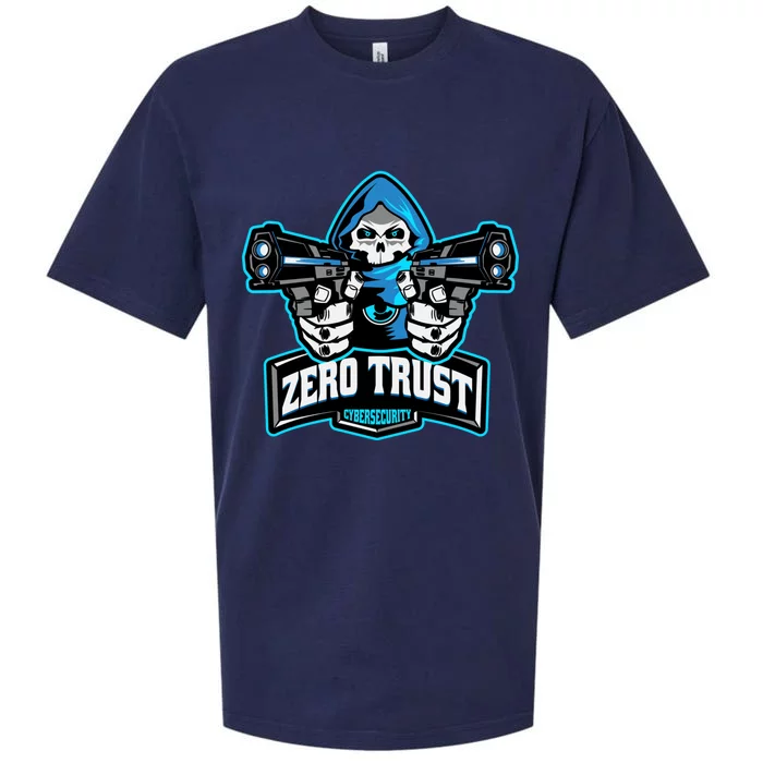 Zero Trust Hacking Cyber Security Developer Programmer Gift Sueded Cloud Jersey T-Shirt