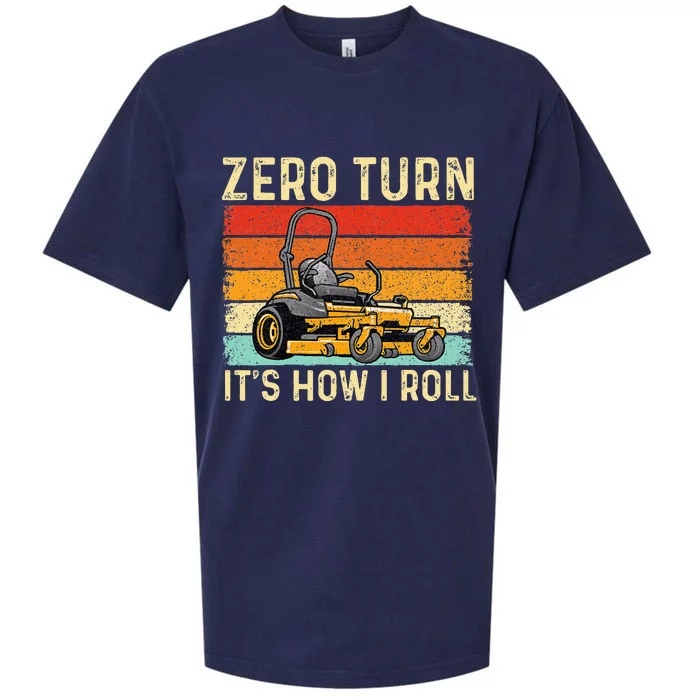 Zero Turn ItS How I Roll Landscaper Gardener Lawn Mowing Sueded Cloud Jersey T-Shirt