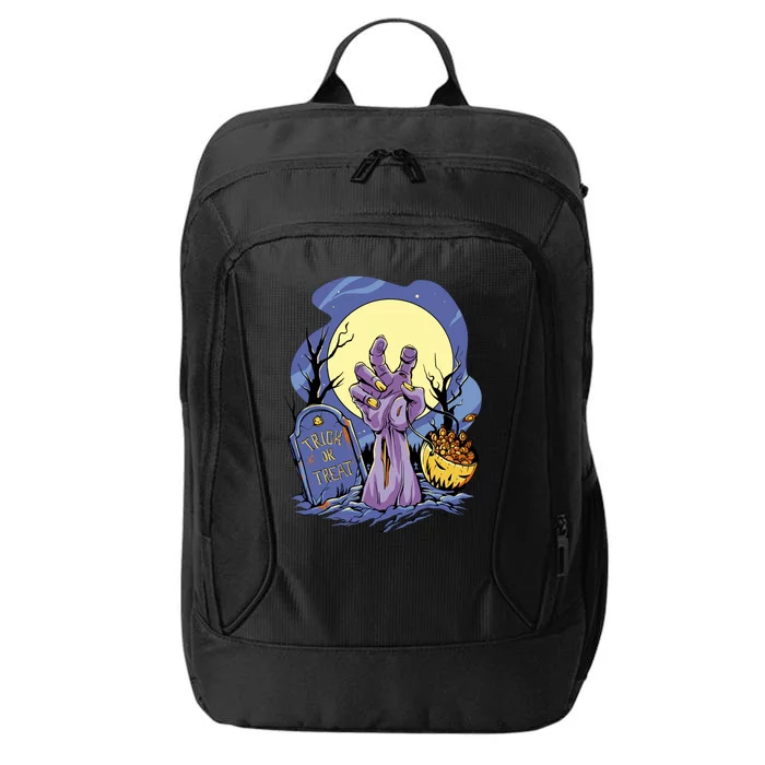 Zombie Trick Or Treat Spooky Halloween City Backpack