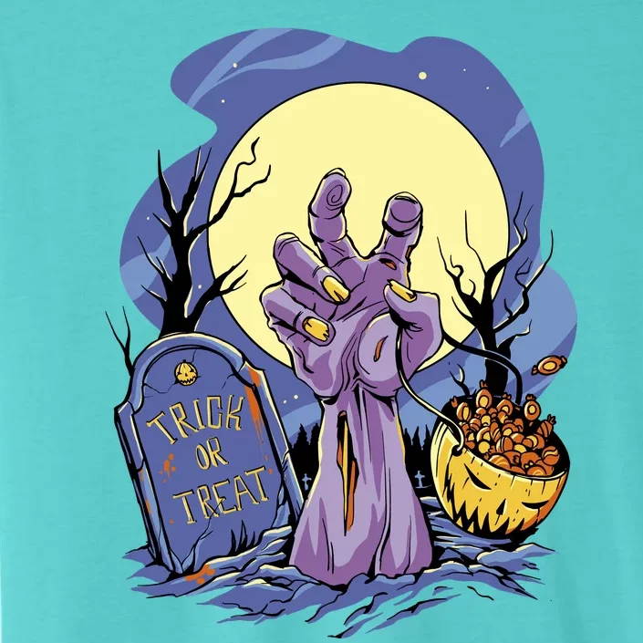 Zombie Trick Or Treat Spooky Halloween ChromaSoft Performance T-Shirt