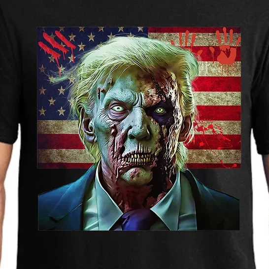 Zombie Trump Presidential Election Biden 2024 Joe Zombiden Pajama Set