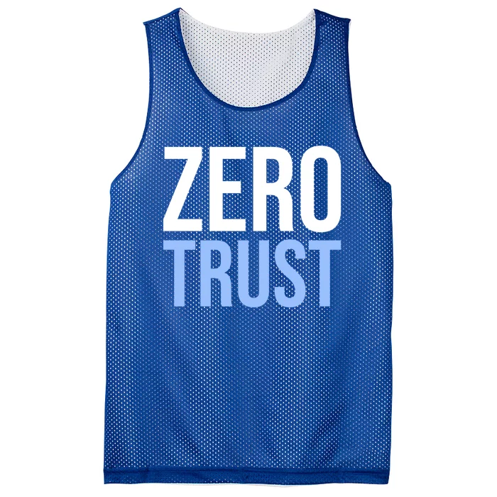 Zero Trust Security Cyber Security Hacking Developer Funny Gift Mesh Reversible Basketball Jersey Tank