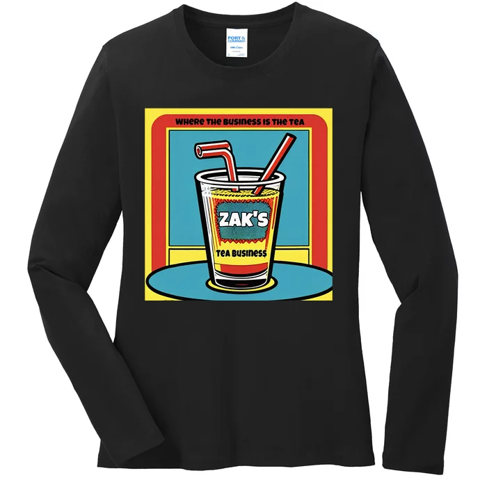 ZakeeS Tea Ladies Long Sleeve Shirt