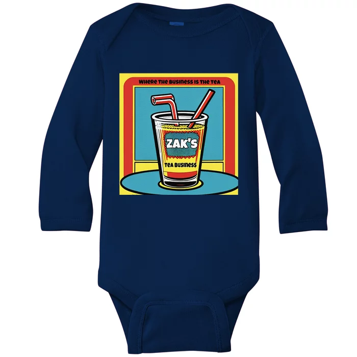 ZakeeS Tea Baby Long Sleeve Bodysuit