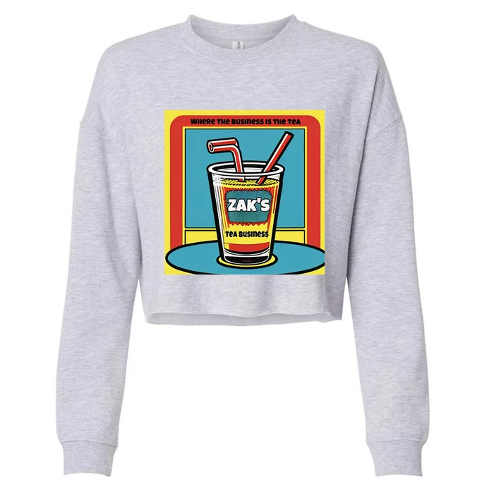 ZakeeS Tea Cropped Pullover Crew