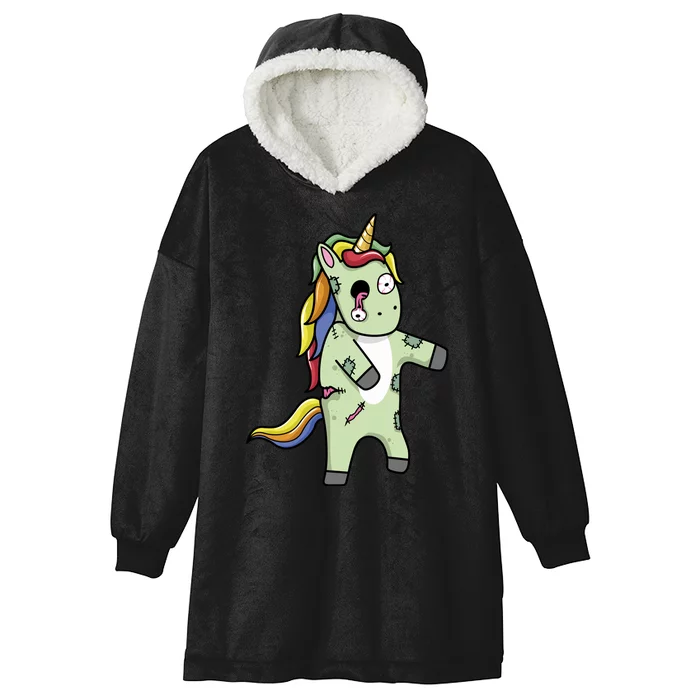 Zombie Unicorn Hooded Wearable Blanket