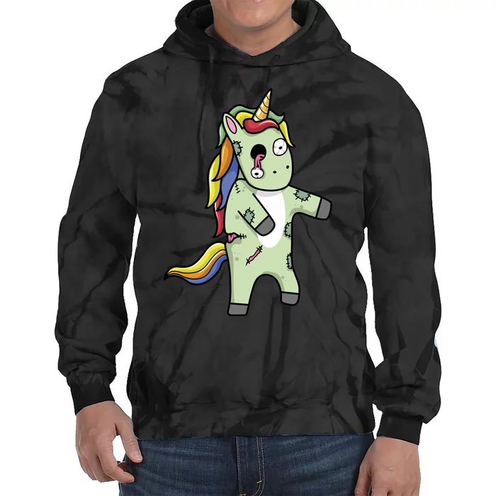 Zombie Unicorn Tie Dye Hoodie