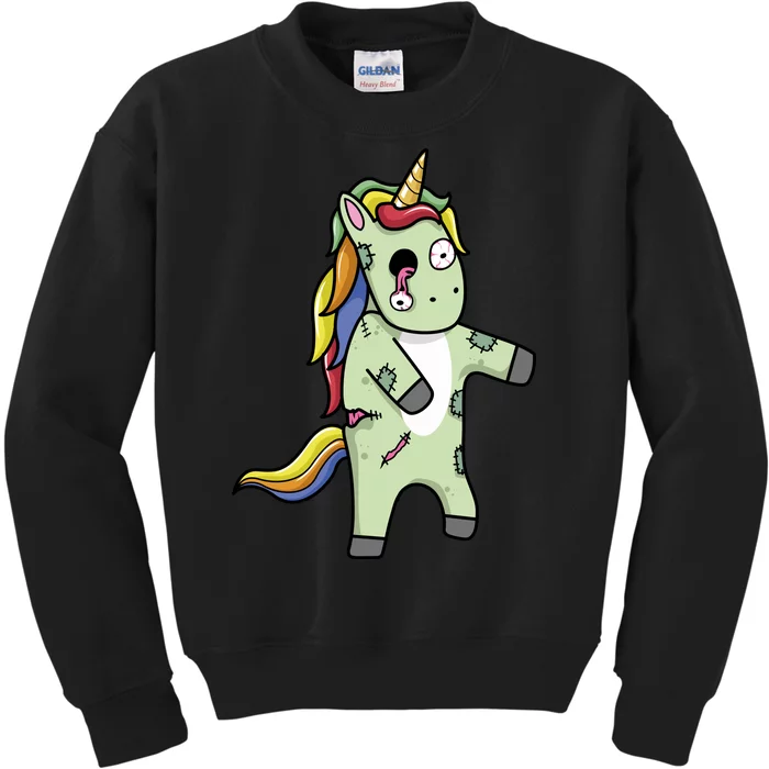 Zombie Unicorn Kids Sweatshirt