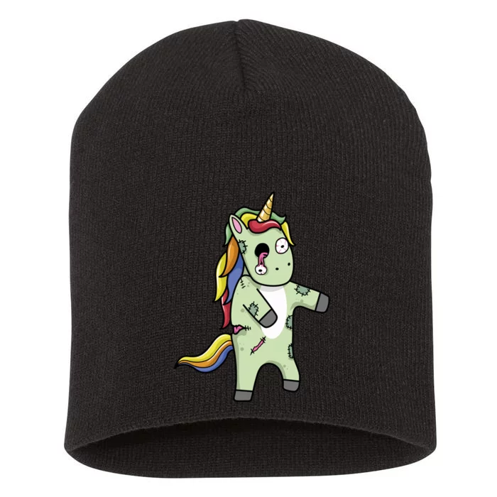 Zombie Unicorn Short Acrylic Beanie