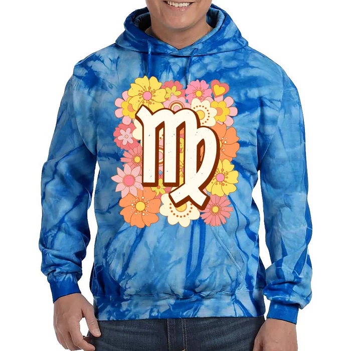 Zodiac Virgo Astrology Birthday Decorations Gift Tie Dye Hoodie