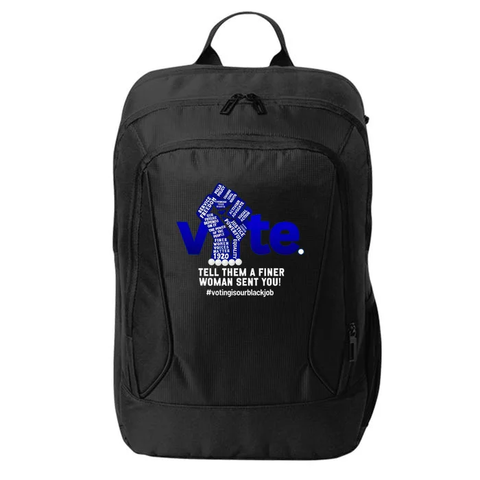 Zeta Voting Election Tell Them A Finer Woman Sent You Kamala City Backpack