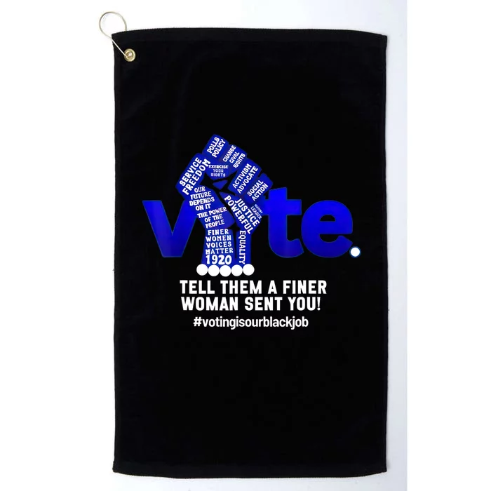 Zeta Voting Election Tell Them A Finer Woman Sent You Kamala Platinum Collection Golf Towel