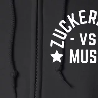 Zuckerberg Vs Elon Musk Full Zip Hoodie