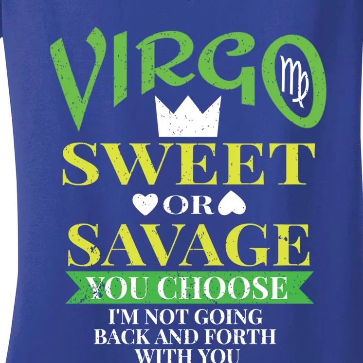 Zodiac Virgo Facts Astrology Gift Funny Quote Horoscope Gift Women's V-Neck T-Shirt