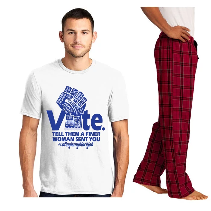 Zeta Voting Finer Woman Sent You Sorority Sorors Zetas Vote Pajama Set