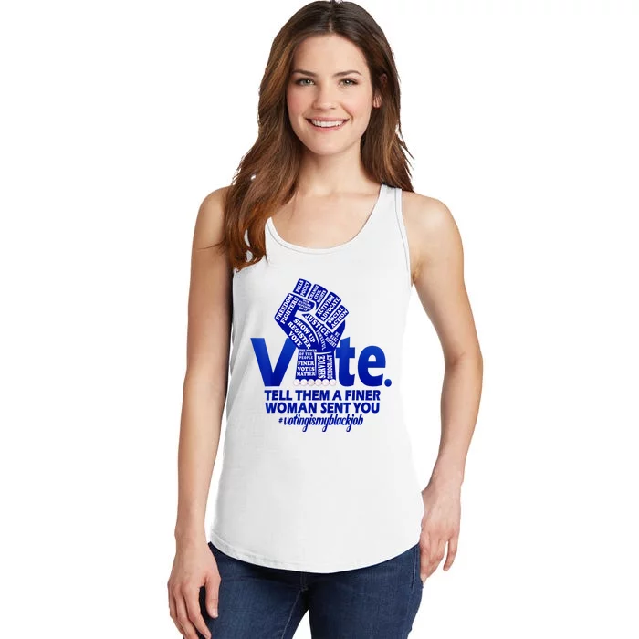 Zeta Voting Finer Woman Sent You Sorority Sorors Zetas Vote Ladies Essential Tank