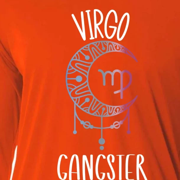 Zodiac Virgo Stuff Virgo Gangster Celestial Moon Gift Cooling Performance Long Sleeve Crew