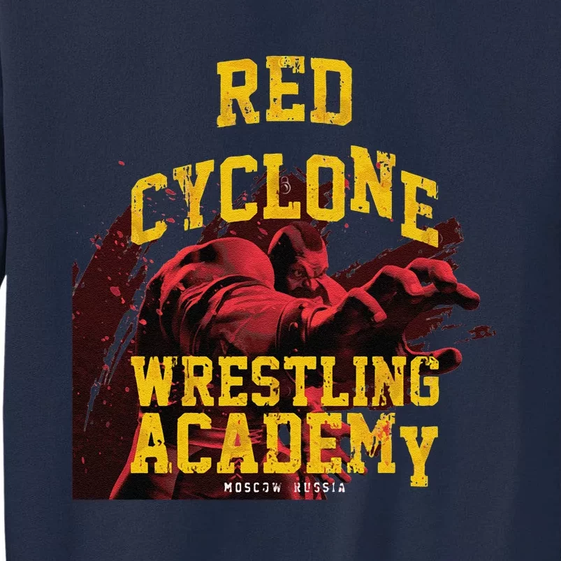 Zangief Wrestling Academy Red Cyclone Design Tall Sweatshirt