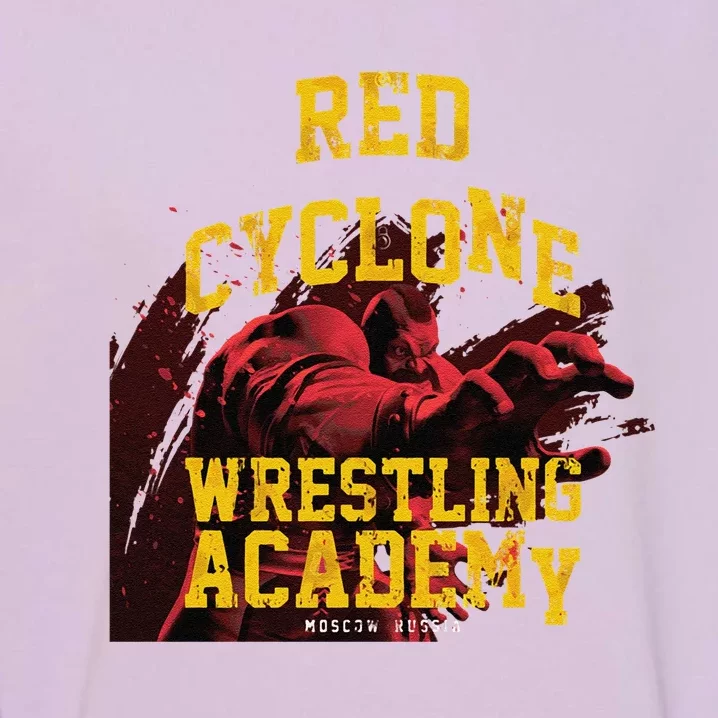 Zangief Wrestling Academy Red Cyclone Design Garment-Dyed Sweatshirt