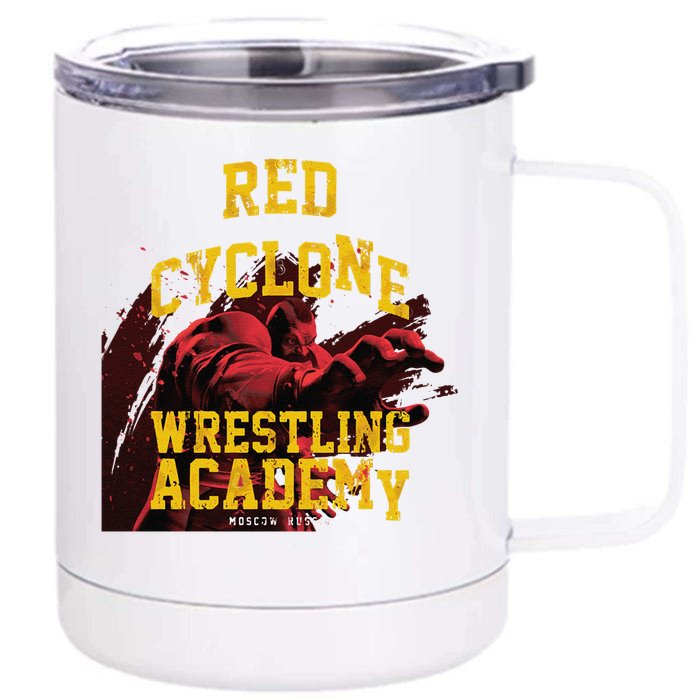 Zangief Wrestling Academy Red Cyclone Design Front & Back 12oz Stainless Steel Tumbler Cup