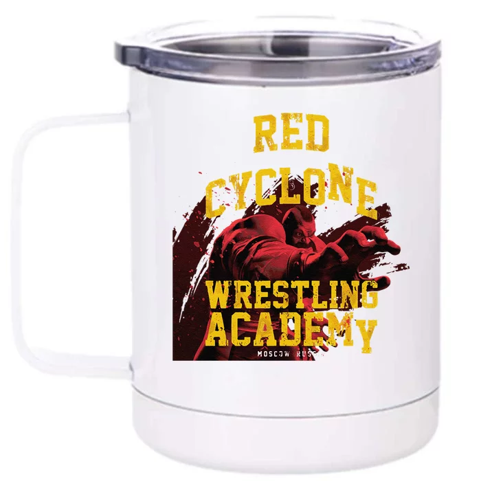 Zangief Wrestling Academy Red Cyclone Design Front & Back 12oz Stainless Steel Tumbler Cup