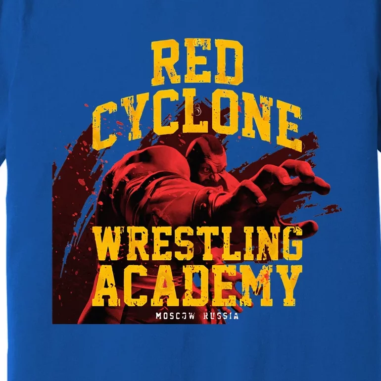 Zangief Wrestling Academy Red Cyclone Design Premium T-Shirt