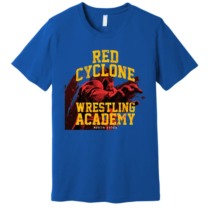 Zangief Wrestling Academy Red Cyclone Design Premium T-Shirt