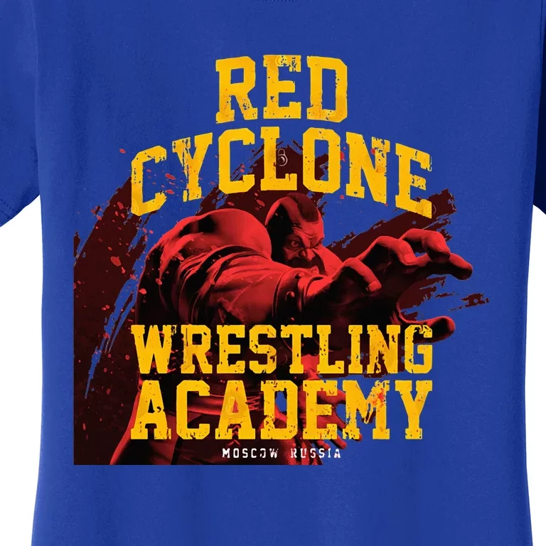 Zangief Wrestling Academy Red Cyclone Design Women's T-Shirt