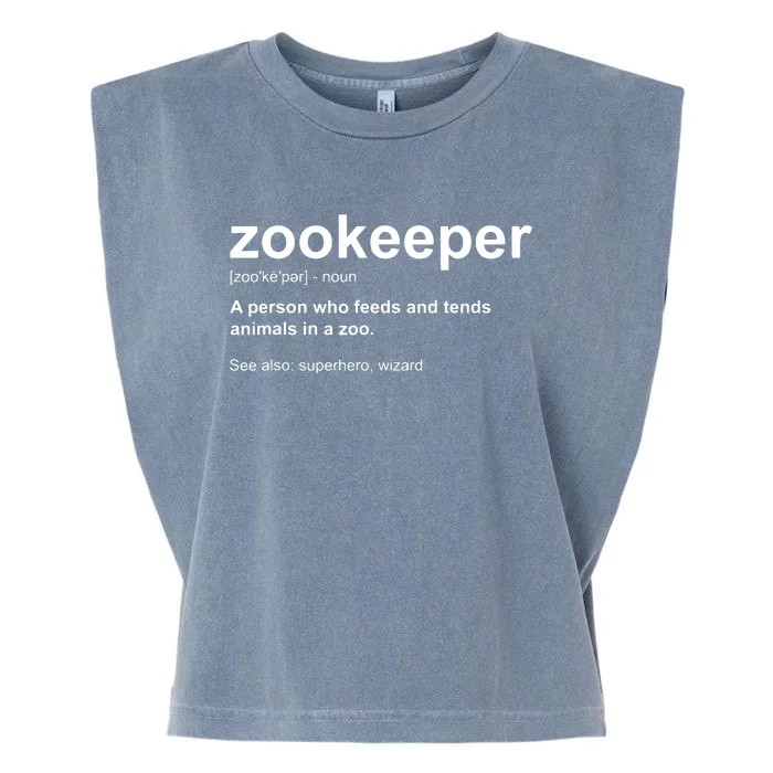 Zoologist Wild Animal Keeper Zoological Zookeeper Garment-Dyed Women's Muscle Tee