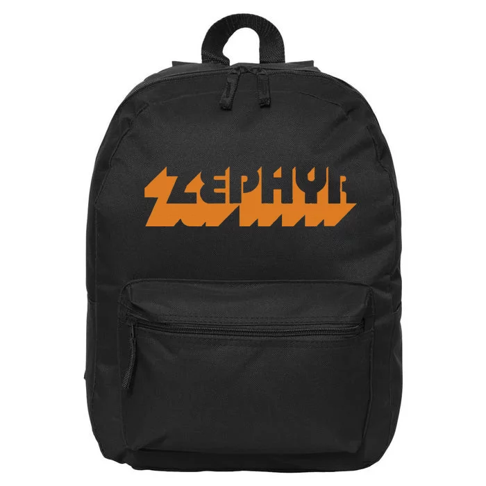 Zephyr Wind Classic Retro Team Vintage Skate Surf Vibe Style 16 in Basic Backpack