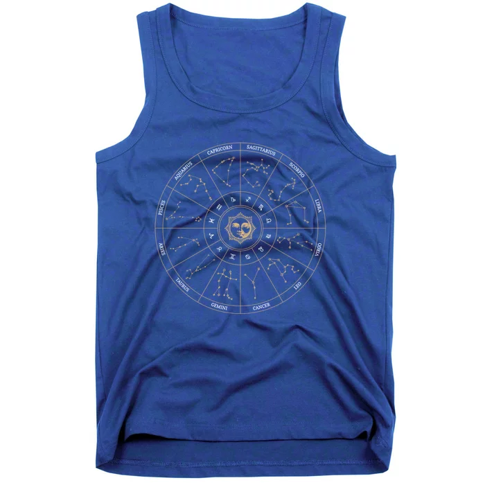 Zodiac Wheel Constellation Astrology Meaningful Gift Tank Top