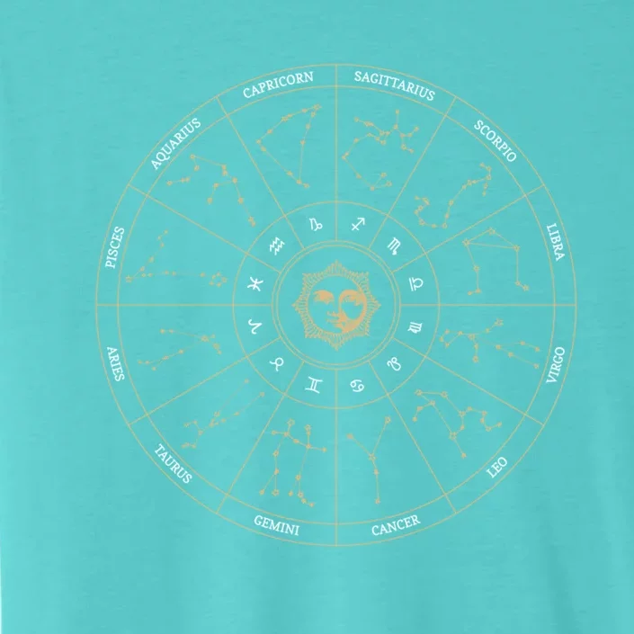 Zodiac Wheel Constellation Astrology Meaningful Gift ChromaSoft Performance T-Shirt