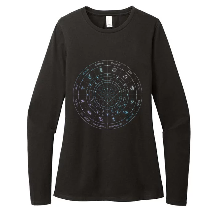 Zodiac Wheel Friend Zodiac Horoscope Astrology Gift Womens CVC Long Sleeve Shirt