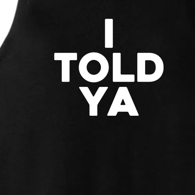 Zendaya Wearing I Told Ya Funny Tennis Ladies Tri-Blend Wicking Tank