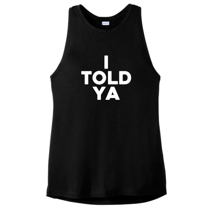 Zendaya Wearing I Told Ya Funny Tennis Ladies Tri-Blend Wicking Tank