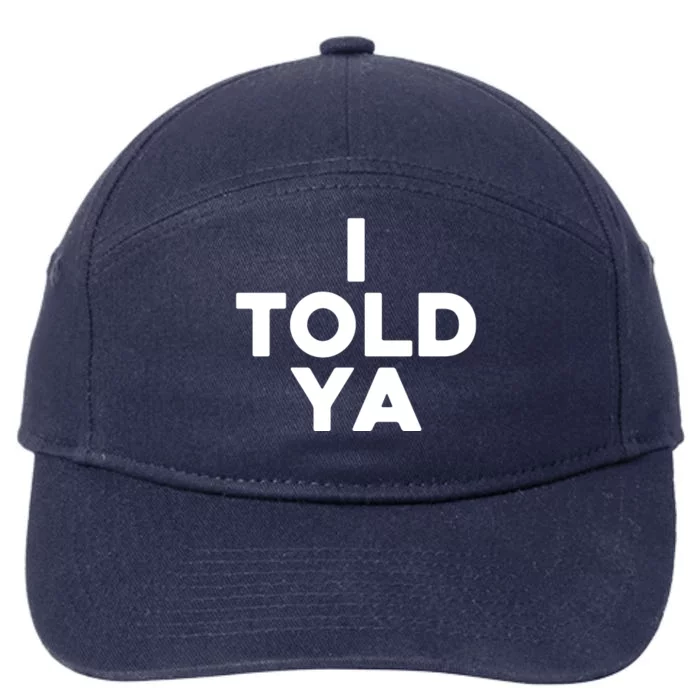 Zendaya Wearing I Told Ya Funny Tennis 7-Panel Snapback Hat