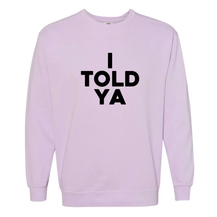 Zendaya Wearing I Told Ya Funny Tennis Garment-Dyed Sweatshirt