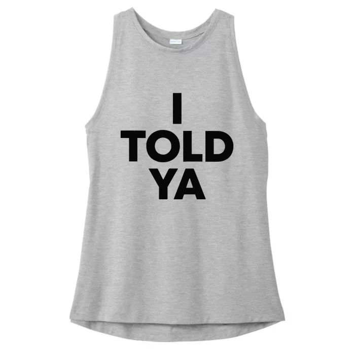 Zendaya Wearing I Told Ya Ladies Tri-Blend Wicking Tank