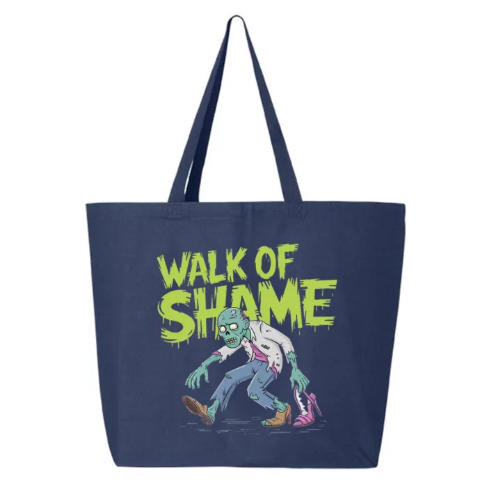 Zombie Walk Of Shame Funny Halloween Zombie Design 25L Jumbo Tote