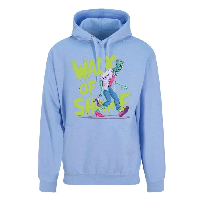 Zombie Walk Of Shame Humorous Halloween Zombie Unisex Surf Hoodie