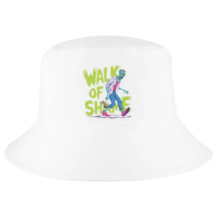 Zombie Walk Of Shame Humorous Halloween Zombie Cool Comfort Performance Bucket Hat