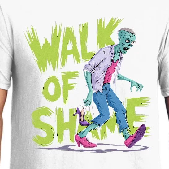 Zombie Walk Of Shame Humorous Halloween Zombie Pajama Set